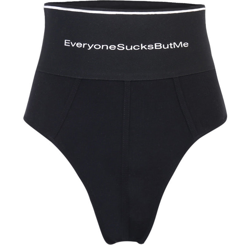 Sports style letter waist slim underwear