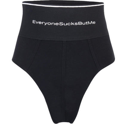 Sports style letter waist slim underwear