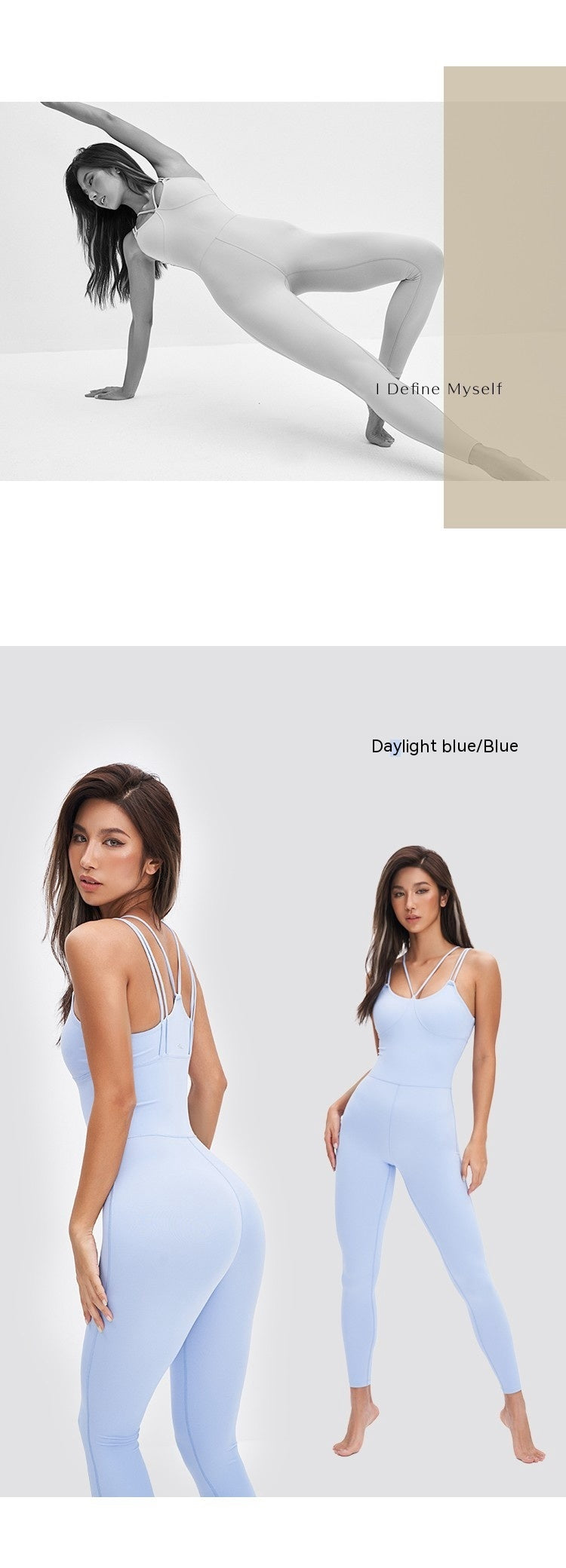 Nude Feel Beauty Back  Fashion Workout Clothes With Chest Pad Professional Air Sports Yoga Jumpsuit