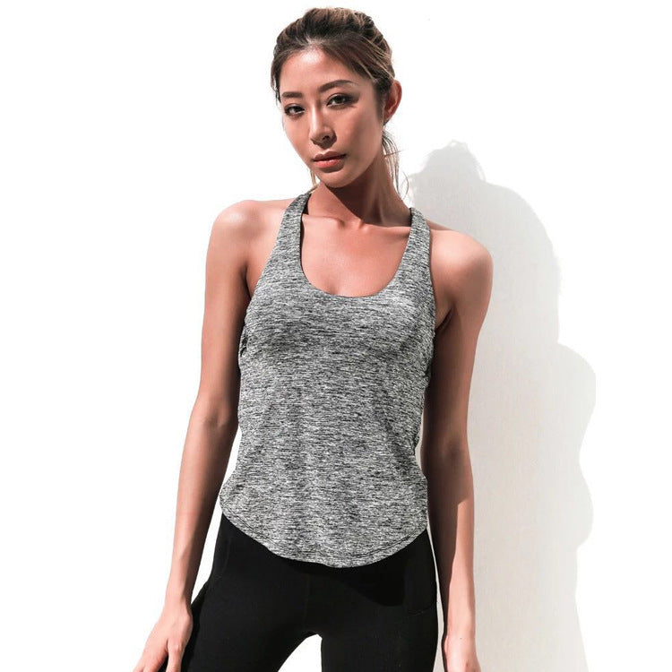 European And American New Sports Vest With Chest Pad Outer Wear Yoga Beauty Back Workout Bra Halter Quick-drying Workout Clothes