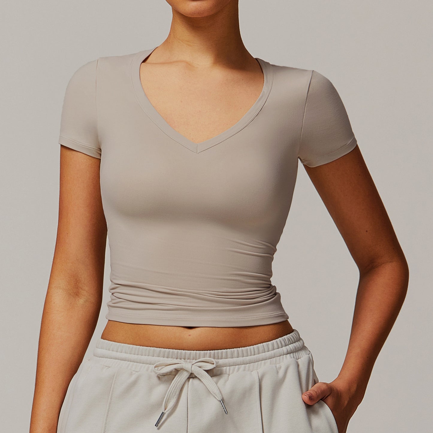 Short Sleeve Yoga Jacket Running Pilates Workout Clothes