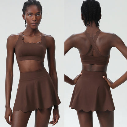 European And American Summer Tennis Suit Suit Women's Plus Size Quick-drying Lycra Sports Workout Clothes