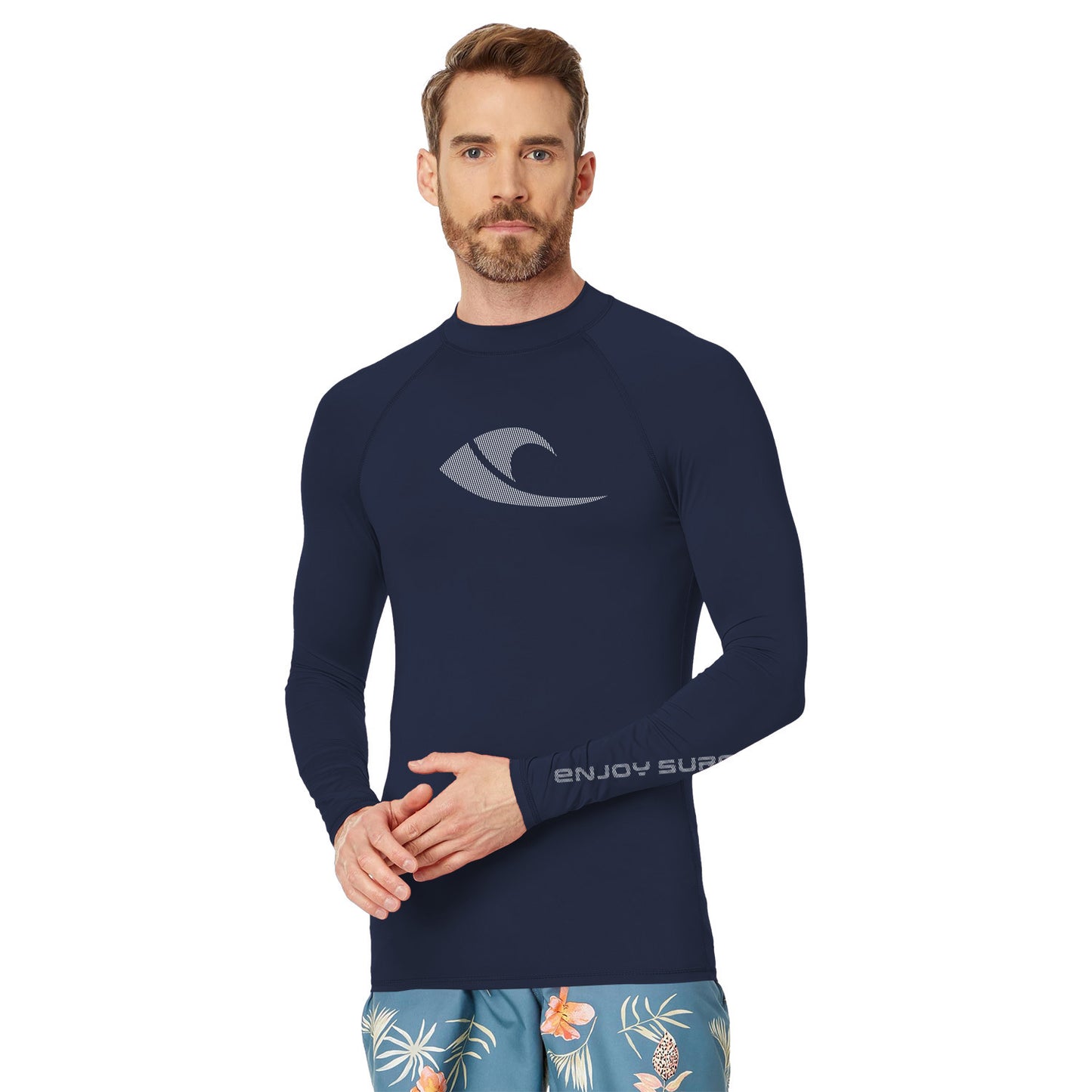Summer Swimsuit Long Sleeve T-shirt Men's Quick-drying Sun-proof Workout Clothes