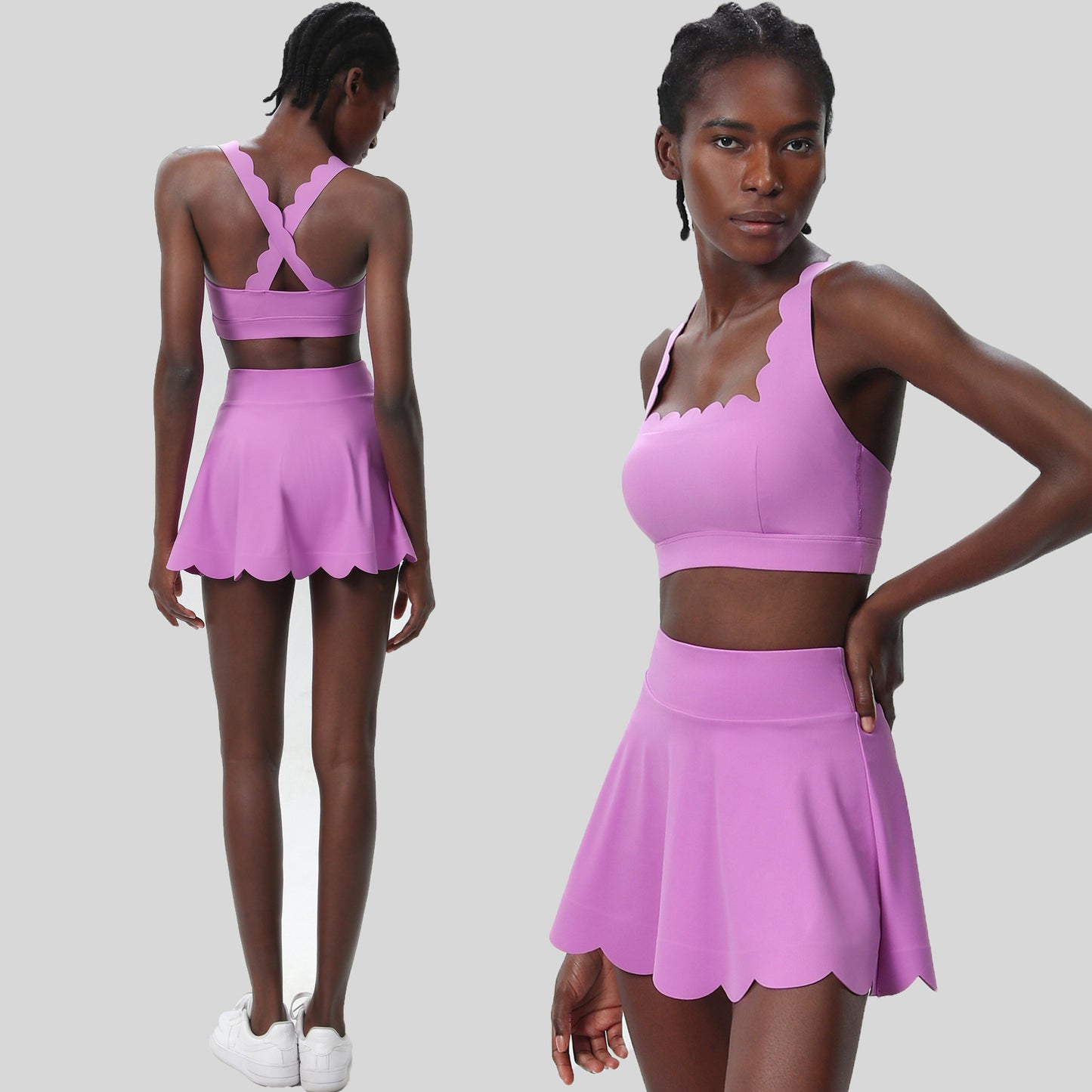 European And American Summer Tennis Suit Suit Women's Plus Size Quick-drying Lycra Sports Workout Clothes