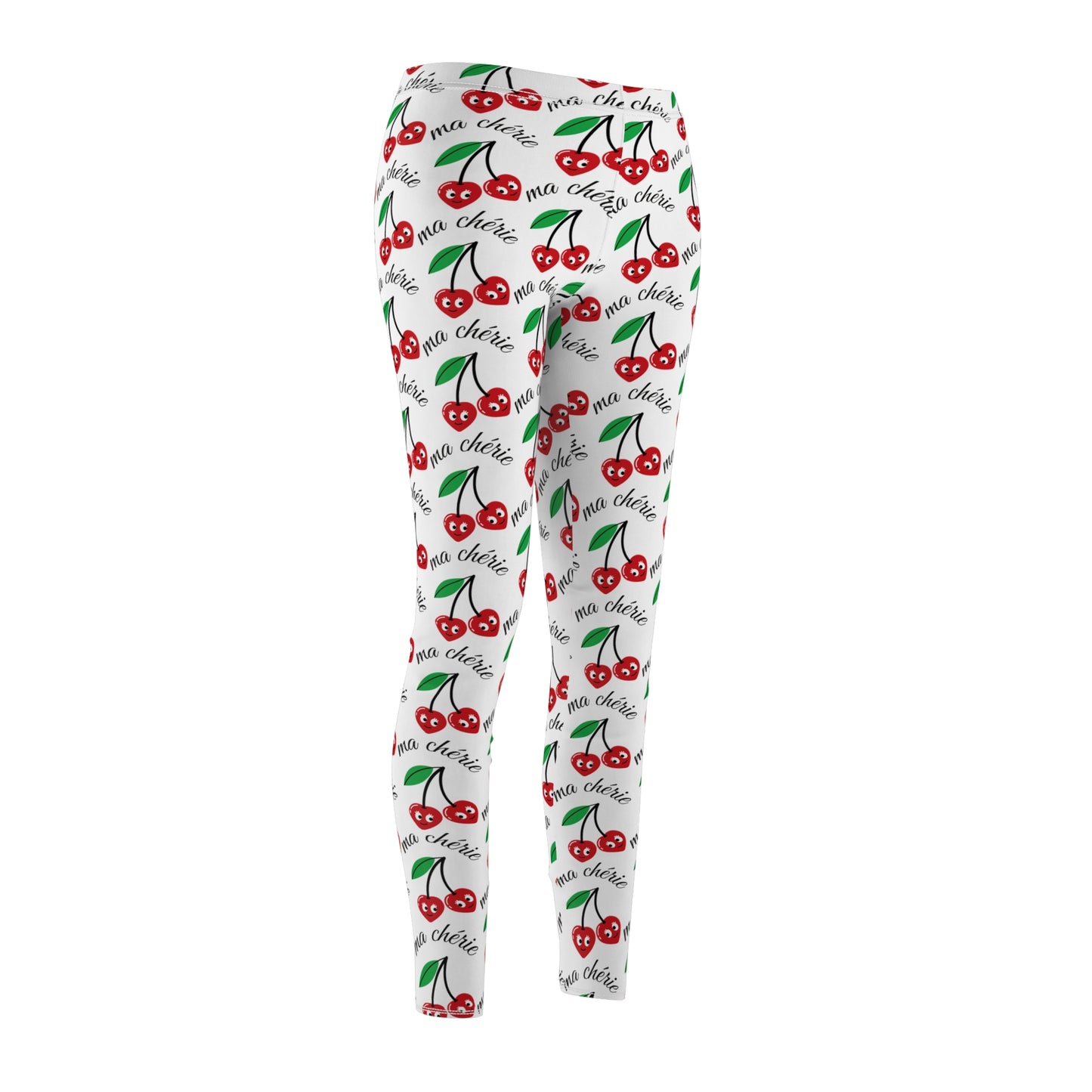 Cherry Print Women's Casual Leggings