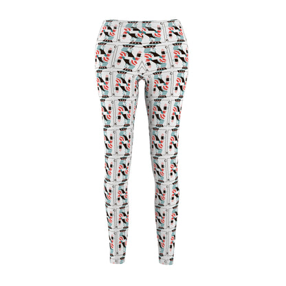Leggings King of Clubs Drawing Playing Card Design Women's