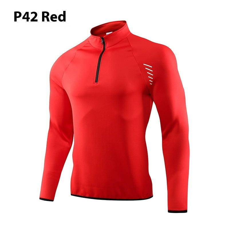 Half Zipper Workout Outdoor Running Quick-drying Clothes