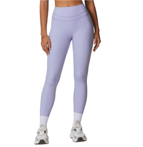 Sanding Tight High Waist Yoga Pants Belly Contracting Hip Raise Fitness Pants