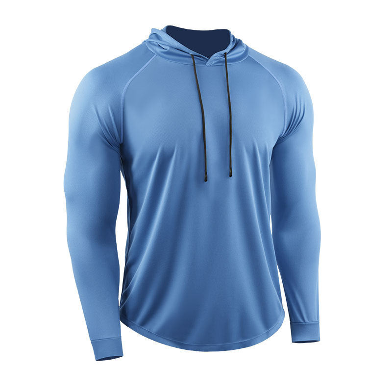 Pullover Long Sleeve T-shirt Hooded Loose Sports And Leisure Workout Clothes