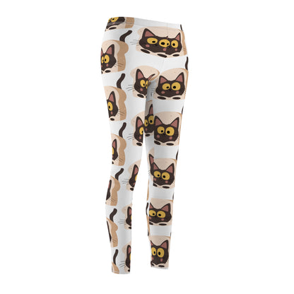 Cat Print Casual Leggings for Women