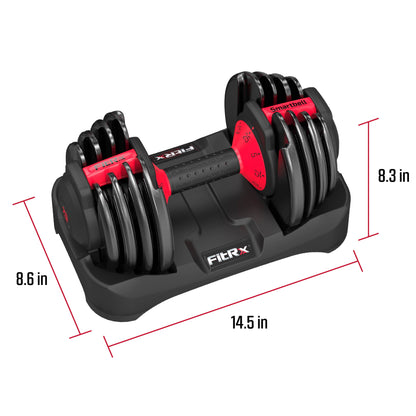 Adjustable Dumbbells, 25Lb Smartbell Dumbbell Set with 9-In-1 Quick-Select Weights, 2.5Lb Increments for Home Gym