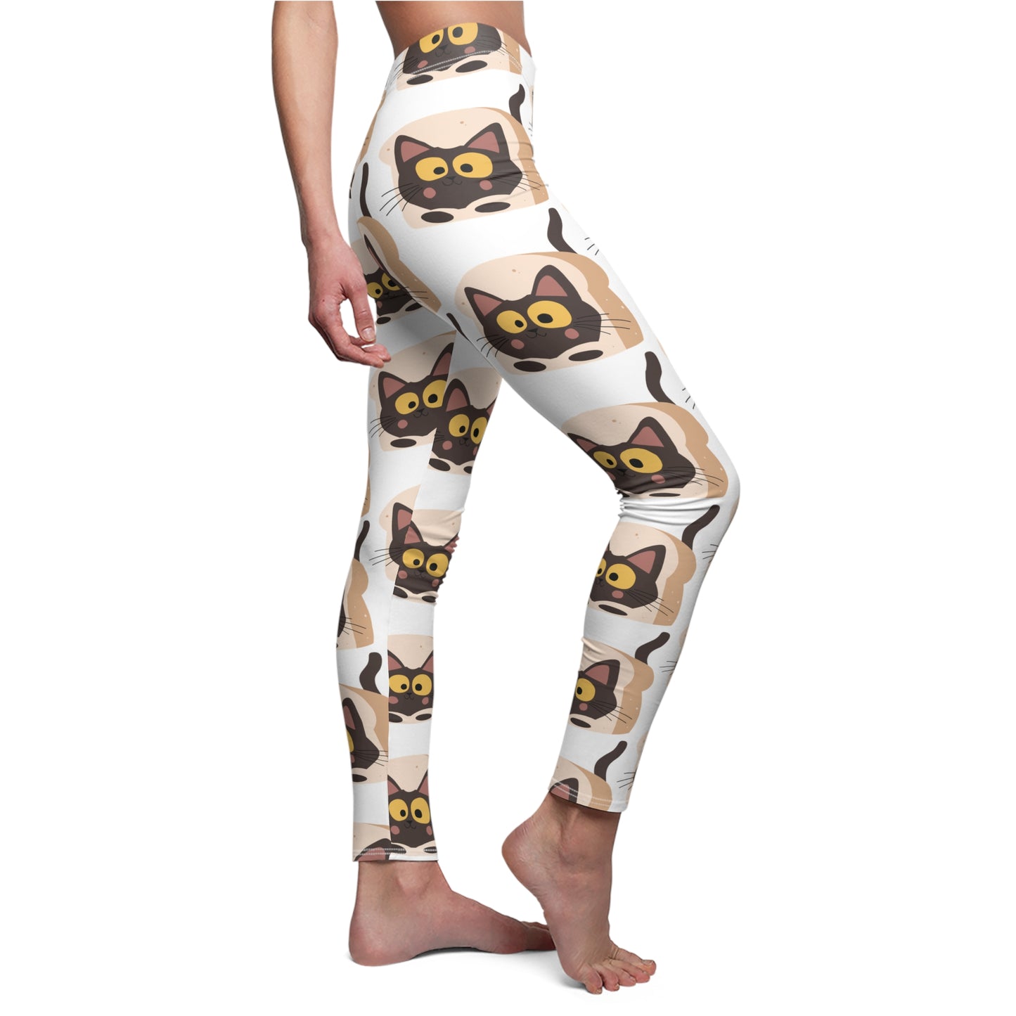 Cat Print Casual Leggings for Women