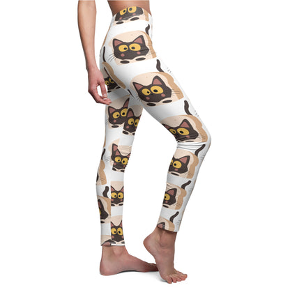 Cat Print Casual Leggings for Women