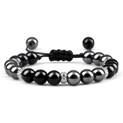 Haematite Yoga Bracelet Couple Woven Hand Strap