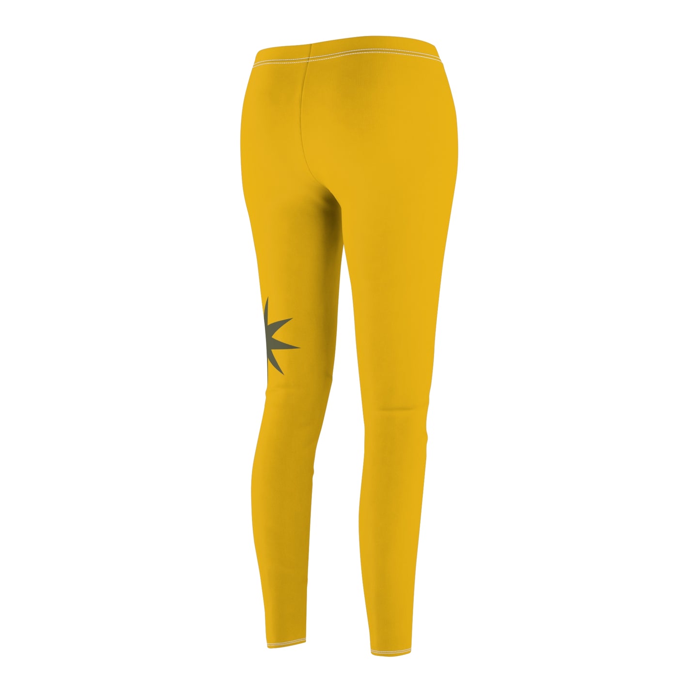 Yellow Starburst Leggings — Women's Casual AOP Leggings