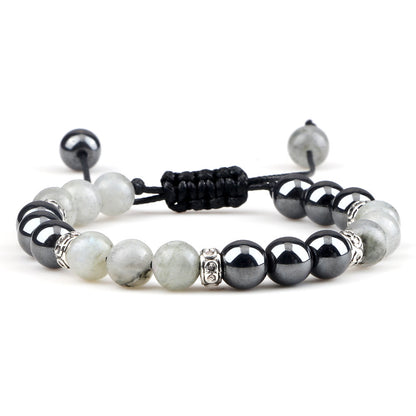 Haematite Yoga Bracelet Couple Woven Hand Strap