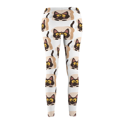 Cat Print Casual Leggings for Women