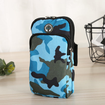 Running Sports Camouflage Mobile Phone Arm Water Repellent Wrist Bag