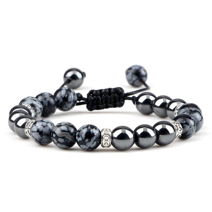 Haematite Yoga Bracelet Couple Woven Hand Strap