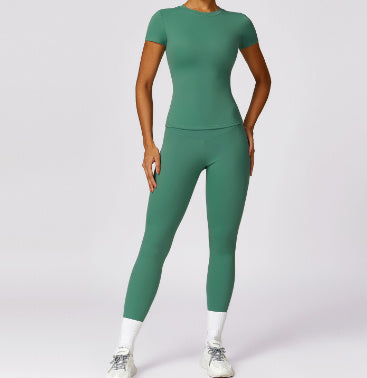 Spring T-shirt Quick-drying Yoga Clothes Short Sleeve Workout Top