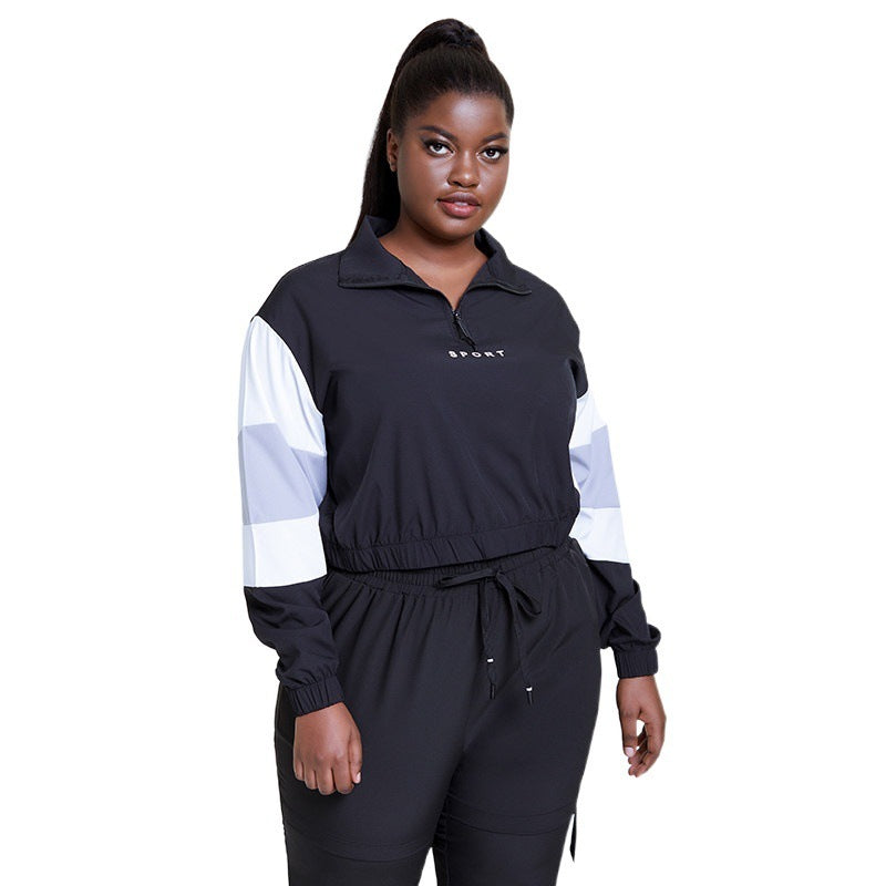 Loose Sports Long-sleeved Tops Spring And Summer Round Neck Workout Clothes
