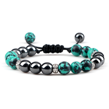 Haematite Yoga Bracelet Couple Woven Hand Strap