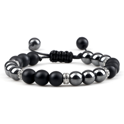 Haematite Yoga Bracelet Couple Woven Hand Strap