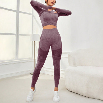 Seamless Workout Clothes Outdoor Sports Suit