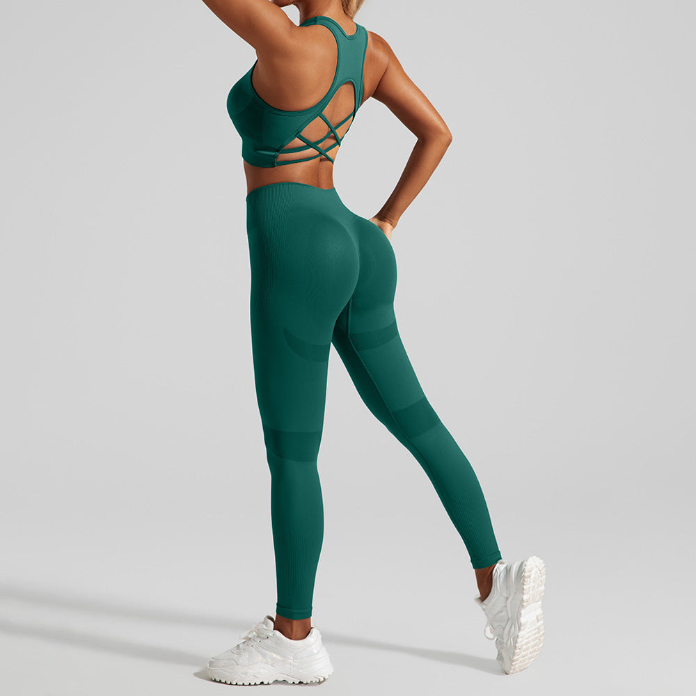 Hip Lifting Sport Leggings Yoga Clothes Suit