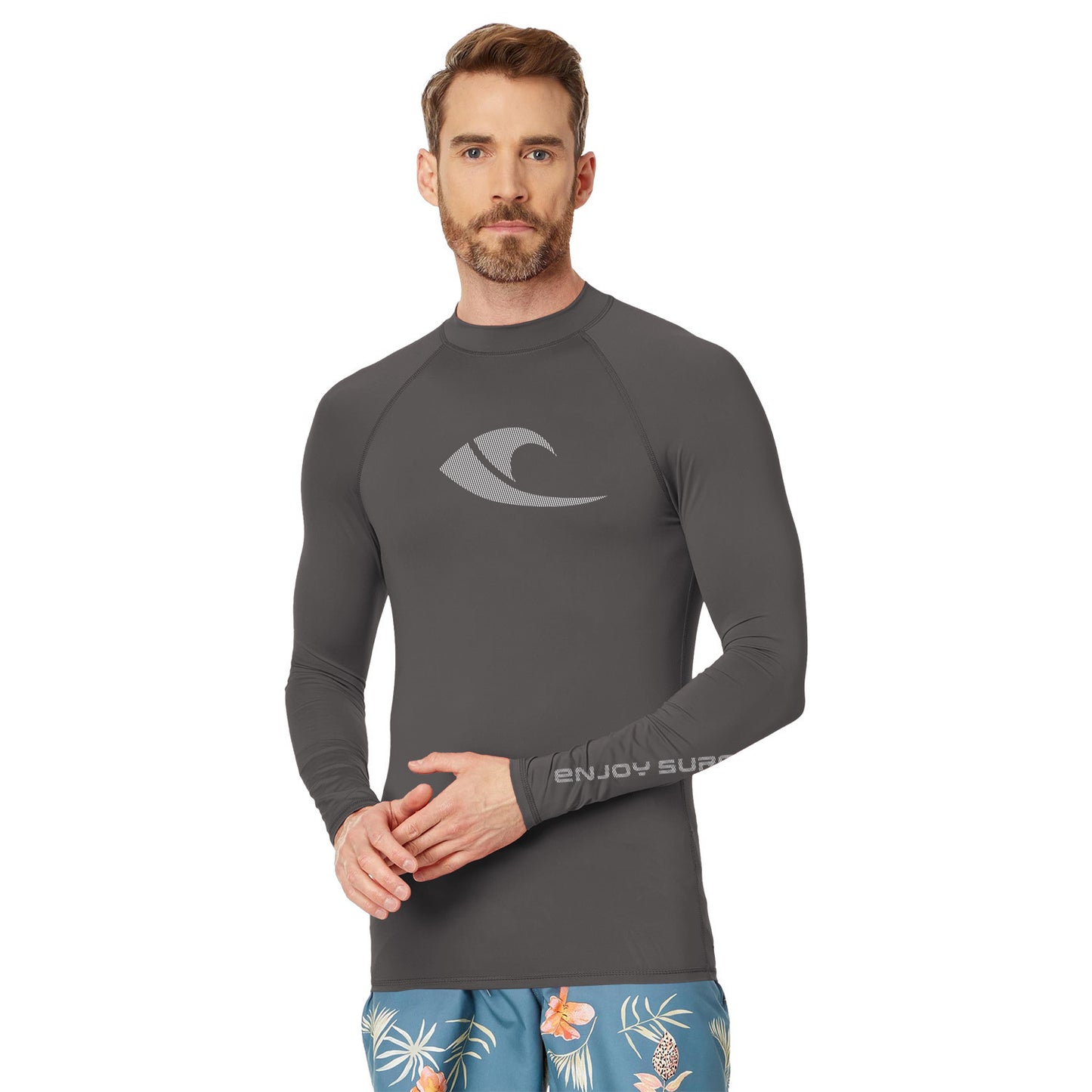 Summer Swimsuit Long Sleeve T-shirt Men's Quick-drying Sun-proof Workout Clothes