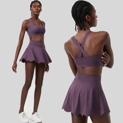 European And American Summer Tennis Suit Suit Women's Plus Size Quick-drying Lycra Sports Workout Clothes