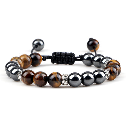 Haematite Yoga Bracelet Couple Woven Hand Strap
