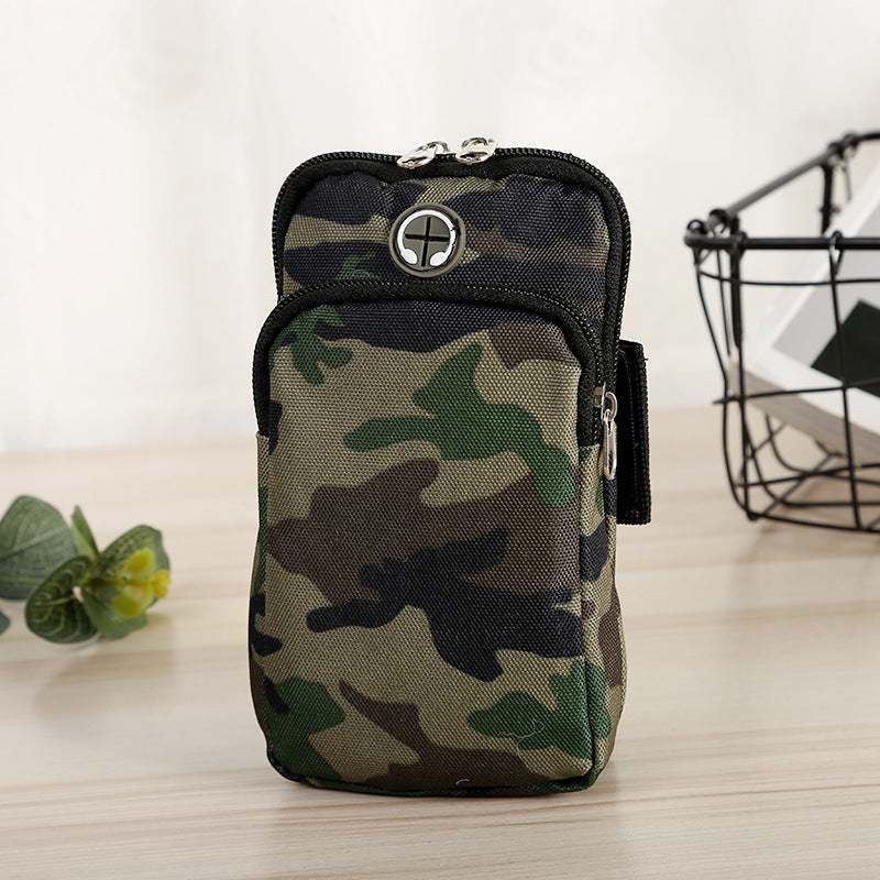 Running Sports Camouflage Mobile Phone Arm Water Repellent Wrist Bag