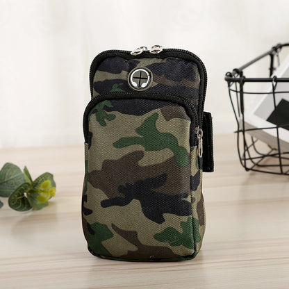 Running Sports Camouflage Mobile Phone Arm Water Repellent Wrist Bag