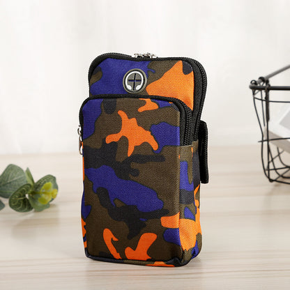 Running Sports Camouflage Mobile Phone Arm Water Repellent Wrist Bag