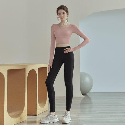Yoga Long Sleeve Top Sports Workout Training Clothes Professional Pilates Breathable Suit