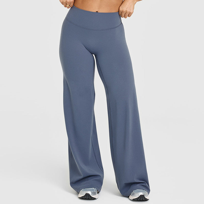 Peach Hip Slimming Yoga Straight-leg Pants