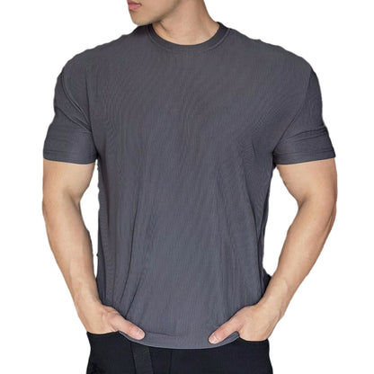 Heavy Texture Padded Shoulder Sleeve Slimming Anti-wrinkle Quick-drying Workout Clothes