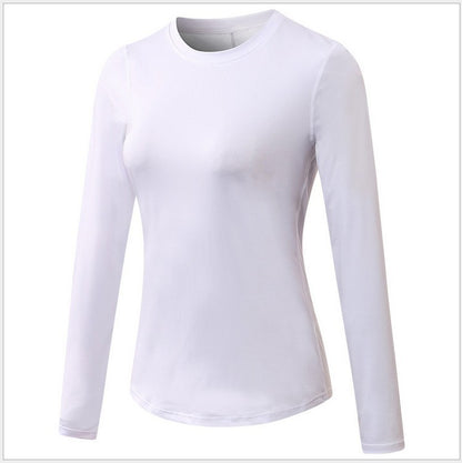 Women's Yoga Long Sleeve Workout Clothes Quick-drying Breathable Mesh Stitching Elastic
