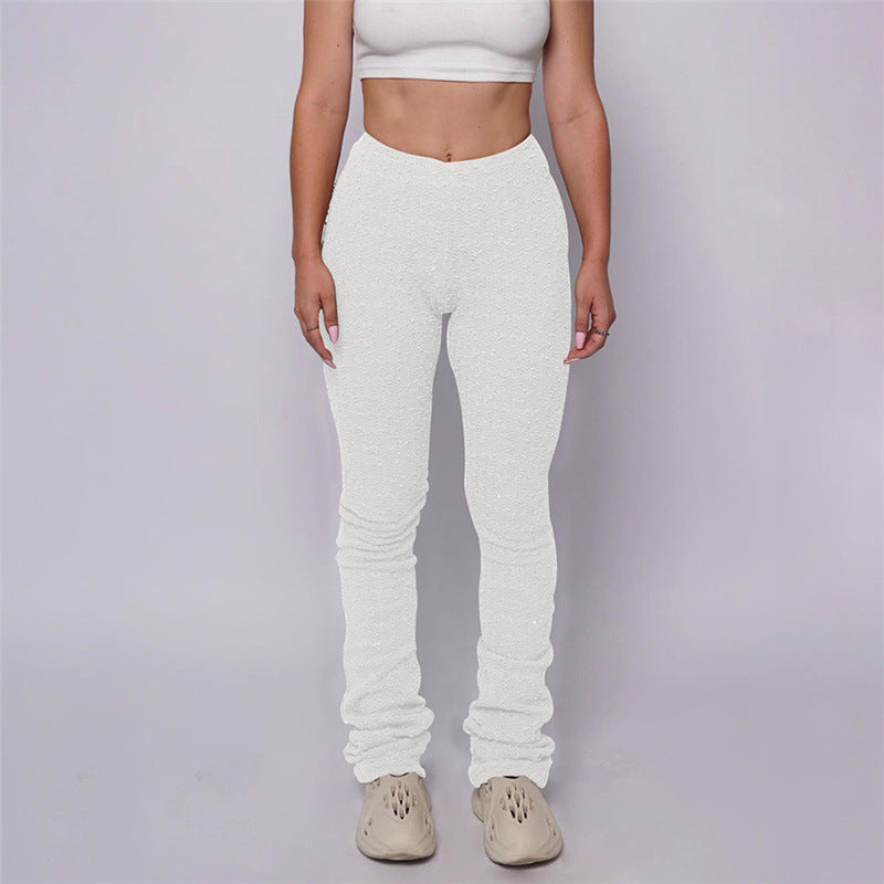 Women's Straight Slim Slimming Solid Color Casual Pants