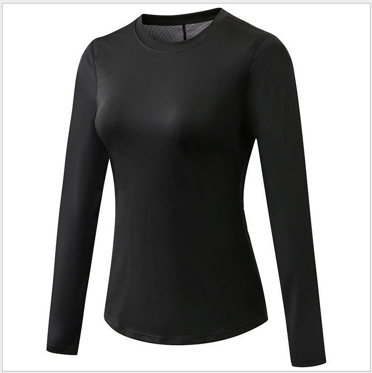 Women's Yoga Long Sleeve Workout Clothes Quick-drying Breathable Mesh Stitching Elastic