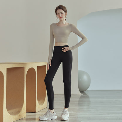 Yoga Long Sleeve Top Sports Workout Training Clothes Professional Pilates Breathable Suit