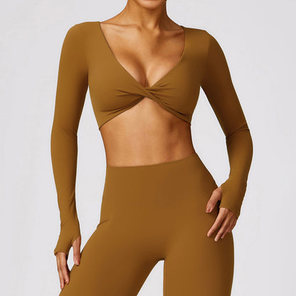 Quick-drying Tight Workout Clothes Casual Running Sport Long Sleeve Top