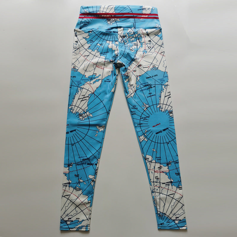 Women's 3D Digital Printing Casual Arm-lifting Leggings Yoga Pants